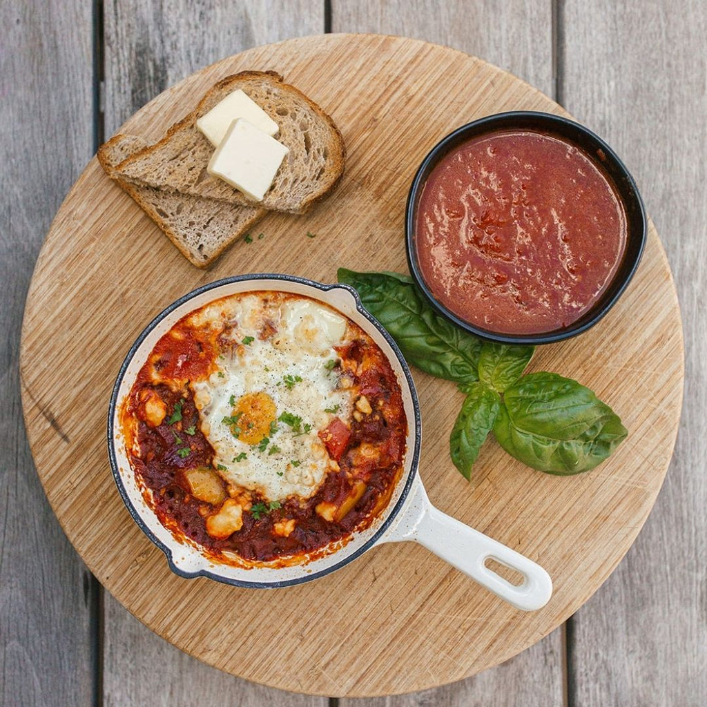Pizza Girl's Spicy Eggs - amazing brunch idea!