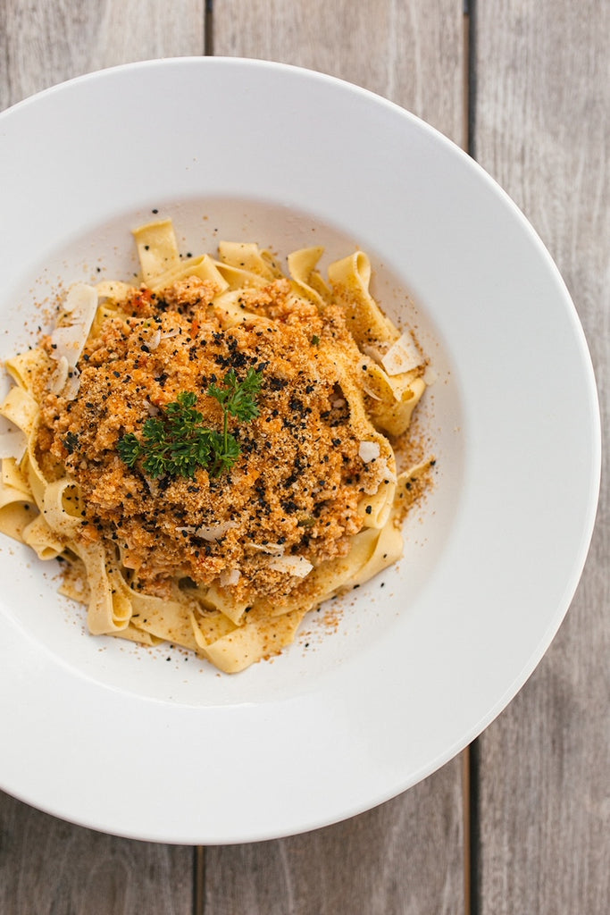 Chicken Parmigiana pasta - deconstructed