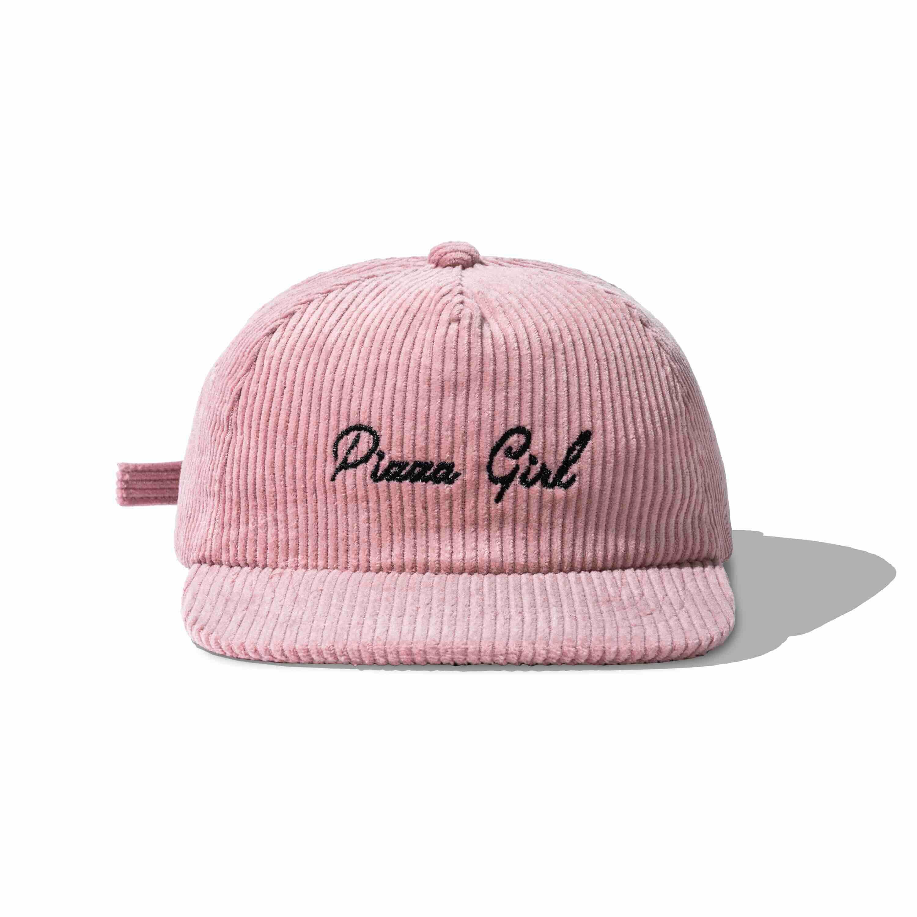 KIDS - Pink Corduroy Team Pizza Girl Cap