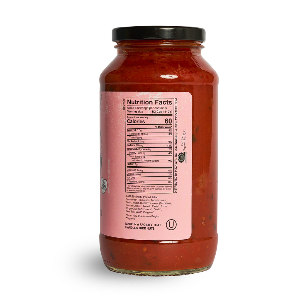 NO SPICE PLEASE 6 PACK - VODKA + MARINARA SAUCE - Pizza Girl Inc,pizza pasta organic kosher sauce