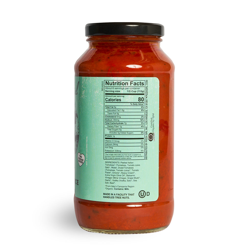 THE ULTIMATE VODKA SAUCE PARTY - 6 PACK - Pizza Girl Inc,pizza pasta organic kosher sauce