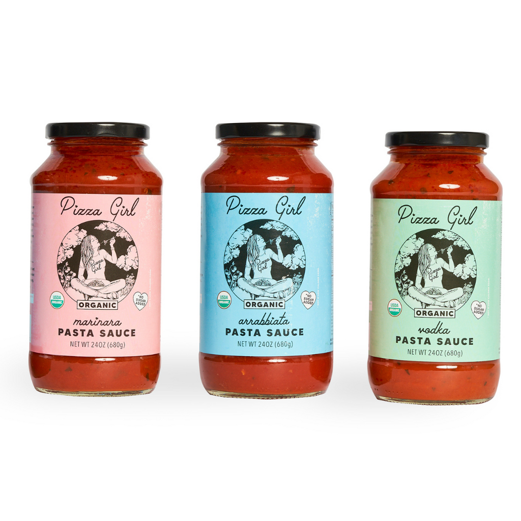 THE 3 PACK SAMPLER - Pizza Girl Inc,pizza pasta organic kosher sauce