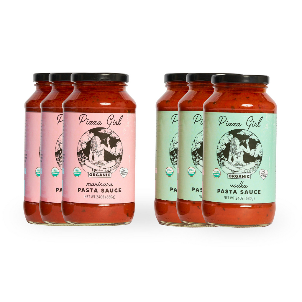 NO SPICE PLEASE 6 PACK - VODKA + MARINARA SAUCE - Pizza Girl Inc,pizza pasta organic kosher sauce