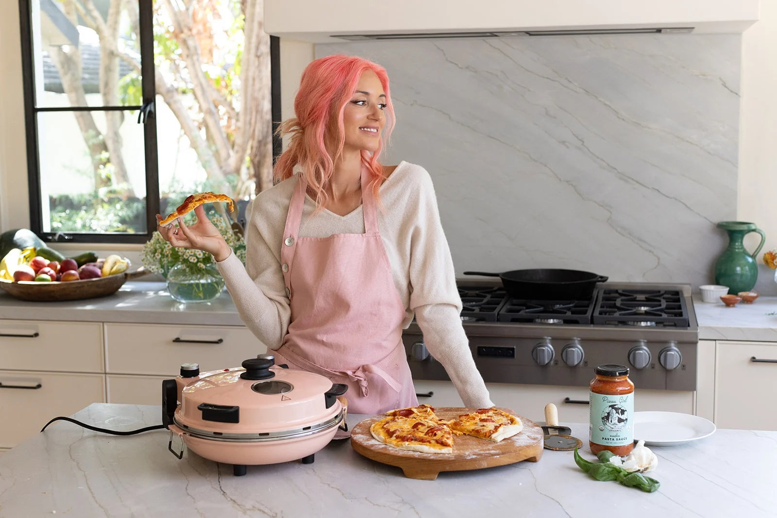 Pizza Girl at Home