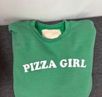 Pizza Girl Vintage Crew