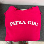 Pizza Girl Vintage Crew