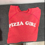 Pizza Girl Vintage Crew