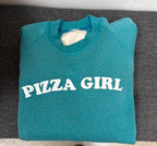Pizza Girl Vintage Crew